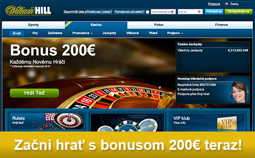 Začni hrať s bonusom 200€ teraz