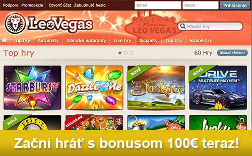 Začni hrať s bonusom LeoVegas